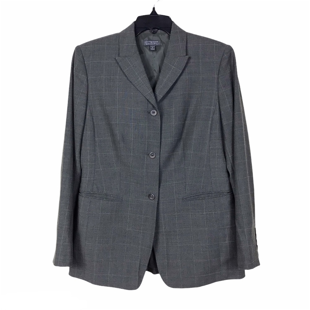 Classiques Entier Windowpane Button-Front Blazer - image 1